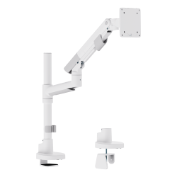 SlimBrace Heavy-Duty Pole-Mounted Gas Spring Monitor Arm