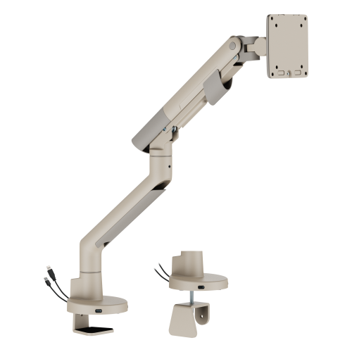 SlimBrace Heavy-Duty Gas Spring Monitor Arm with USB-A & USB-C Ports LDT102-C012UC Balances elegance and strength. from china(chinese)