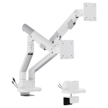 SlimBrace Dual-Screen Heavy-Duty Gas Spring Monitor Arm