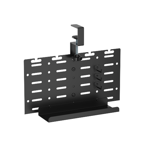 Clamp-On Vertical Under-Desk Cable Tray CC11-20-1 for effortless power strip positioning from china(chinese)