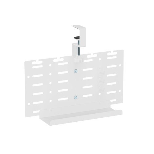 Clamp-On Vertical Under-Desk Cable Tray CC11-20-1 for effortless power strip positioning from china(chinese)