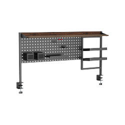 Clamp-On Multi-Purpose Pegboard Organizer Shelf 