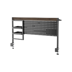 Clamp-On Multi-Purpose Pegboard Organizer Shelf 