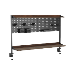 Clamp-On Multi-Purpose Pegboard Organizer Shelf 