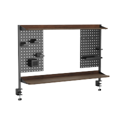 Clamp-On Multi-Purpose Pegboard Organizer Shelf
