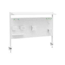Clamp-On Multi-Purpose Pegboard Organizer Shelf (for 1200mm Desktops)