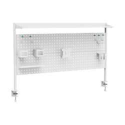 Clamp-On Multi-Purpose Pegboard Organizer Shelf (for 1400mm Desktops)
