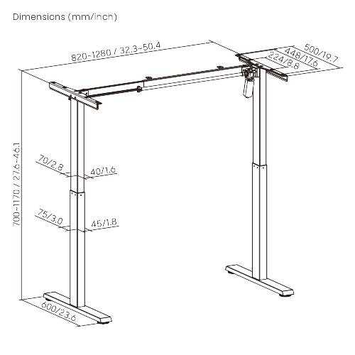 Cost-Effective Single-Motor Standard Column Sit-Stand Desk (Frame Only) S25-22D Brings comfort and modern elegance to everyday work. from china(chinese)