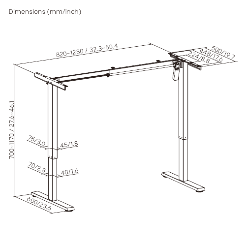 Cost-Effective Single-Motor Reversed Column Sit-Stand Desk (Frame Only) S25-22R Brings comfort and modern elegance to everyday work. from china(chinese)