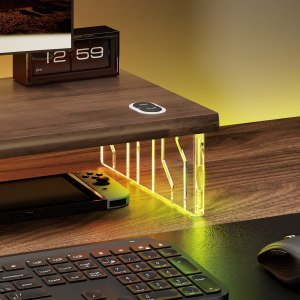 Standard Wood & Acrylic RGB Monitor Risers