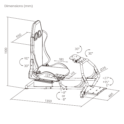 Classic Racing Simulator Cockpit LRS03-BS-KP01 A Professional Grade Product for the Sim Racers from china(chinese)
