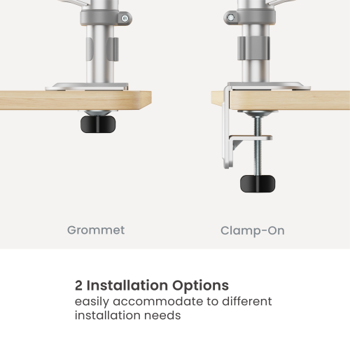 Simplicity Economical Mechanical Spring Pole-Mounted Dual-Screen Monitor Arm LDT108-C024PE Combines functionality with modernity. from china(chinese)