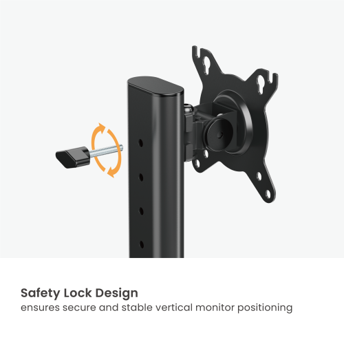  Vertical Lift Dual-Screen Monitor Mount LDT125-C02V For most 17"-34" Monitors from china(chinese)
