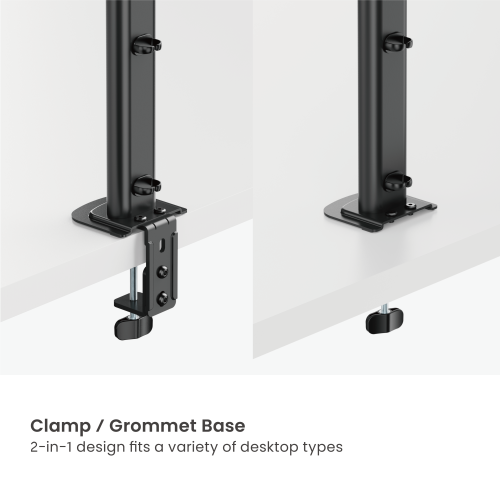  Vertical Lift Dual-Screen Monitor Mount LDT125-C02V For most 17"-34" Monitors from china(chinese)