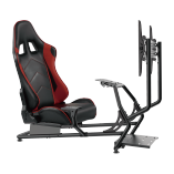 Classic Racing Simulator Cockpit with Single Monitor Mount