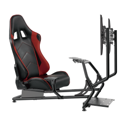 Classic Racing Simulator Cockpit with Single Monitor Mount