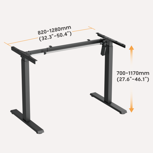 Cost-Effective Single-Motor Standard Column Sit-Stand Desk (Frame Only) S25-22D Brings comfort and modern elegance to everyday work. from china(chinese)
