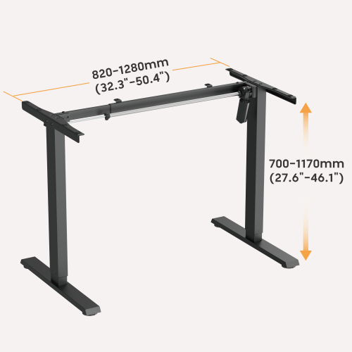 Cost-Effective Single-Motor Reversed Column Sit-Stand Desk (Frame Only) S25-22R Brings comfort and modern elegance to everyday work. from china(chinese)