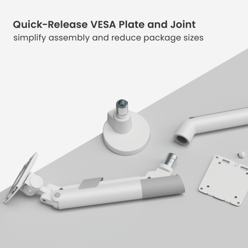 SlimBrace Heavy-Duty Gas Spring Monitor Arm LDT102-C012 Balances elegance and strength. from china(chinese)