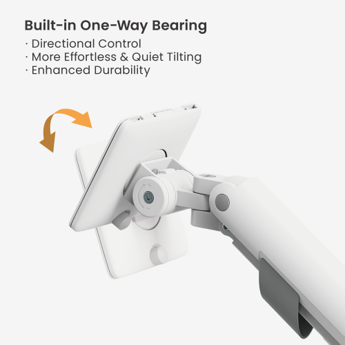 SlimBrace Heavy-Duty Pole-Mounted Gas Spring Monitor Arm with USB-A & USB-C Ports LDT102-C012UCP Balances elegance and strength. from china(chinese)