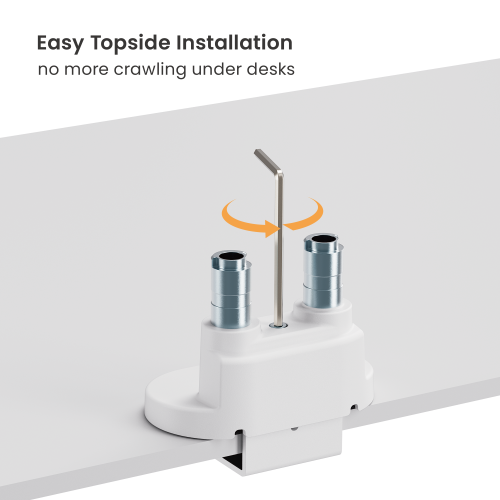 SlimBrace Dual-Screen Heavy-Duty Gas Spring Monitor Arm LDT102-C024 Balances elegance and strength. from china(chinese)