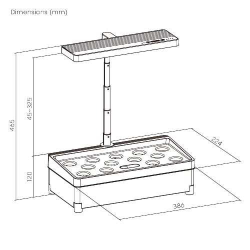 Stylish Transparent-Tank Indoor Gardening System (Advanced Control Panel) HGS15-2CD Designed for Style, Built for Growth. from china(chinese)