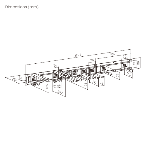 Versatile Heavy-Duty Wall Storage Rack (in 3-Piece Wall Plates) LGS01-02 Tools organized, spaces optimized. from china(chinese)