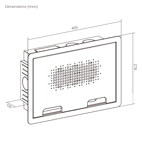 In-Wall Media Box APM13-01 Seamlessly conceals and organizes media devices and power in-wall for a sleek and flush look from china(chinese)