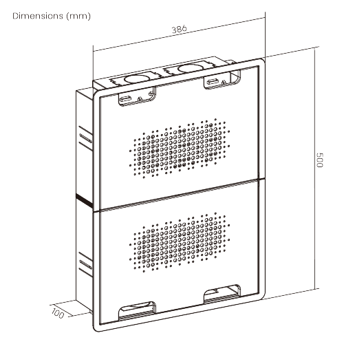 Large In-Wall Media Box APM13-02  Seamlessly conceals and organizes media devices and power in-wall for a sleek and flush look from china(chinese)