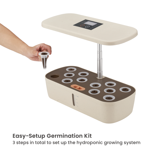 Indoor Gardening System with Advanced Control Panel HGS01-2CD Grow 12 Plants at Once from china(chinese)