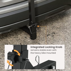 Cost-Effective Foldable 2-Bike Hitch Rack for Cars
