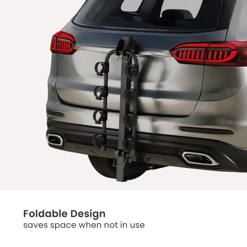 Cost-Effective Foldable 4-Bike Hitch Rack for Cars CBR15-41H  Stable. Secure. Streamlined. from china(chinese)