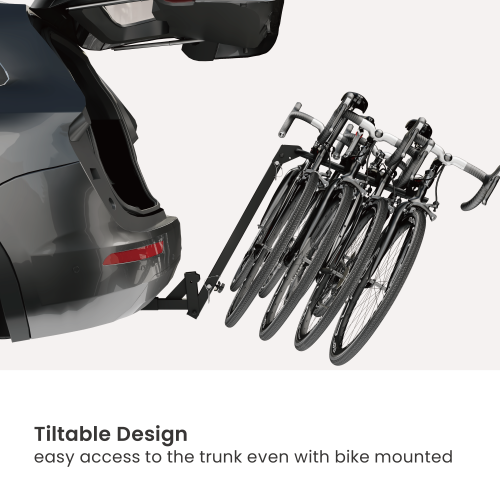 Cost-Effective Foldable 4-Bike Hitch Rack for Cars CBR15-41H  Stable. Secure. Streamlined. from china(chinese)