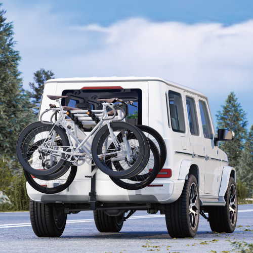 Cost-Effective Foldable 4-Bike Hitch Rack for Cars CBR15-41H  Stable. Secure. Streamlined. from china(chinese)