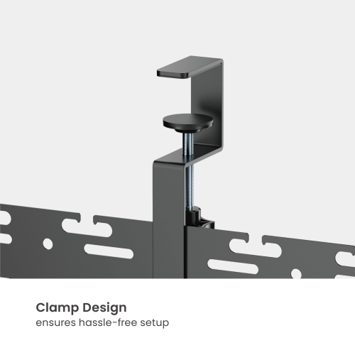 Medium Clamp-On Vertical Under-Desk Cable Tray CC11-20-2 for effortless power strip positioning from china(chinese)