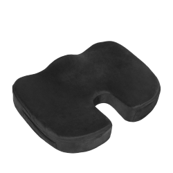Coccyx Orthopedic Memory Foam Seat Cushion with Carry Handle and Anti-Slip Bottom