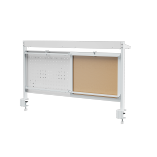 Clamp-On Desk Pegboard & Whiteboard Organizer Shelf (for 1200mm Desktops)