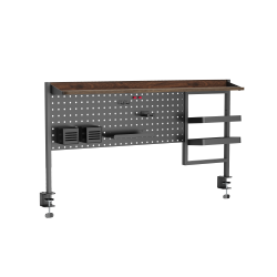 Clamp-On Multi-Purpose Pegboard Organizer Shelf