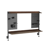 Clamp-On Multi-Purpose Pegboard Organizer Shelf