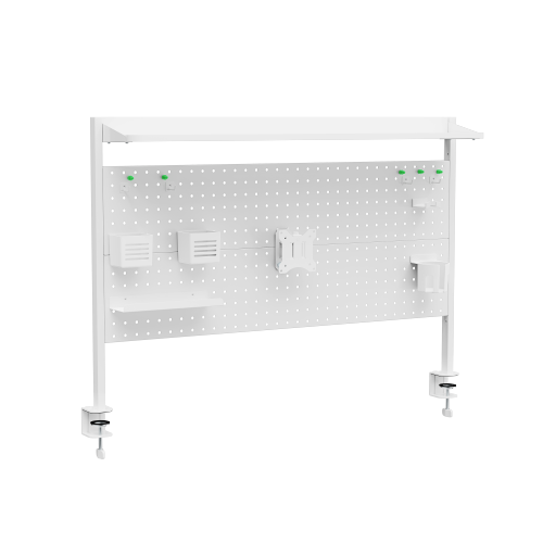 Clamp-On Multi-Purpose Pegboard Organizer Shelf (for 1200mm Desktops) STB31-06 with Monitor Mount & Pegboard Accessories from china(chinese)