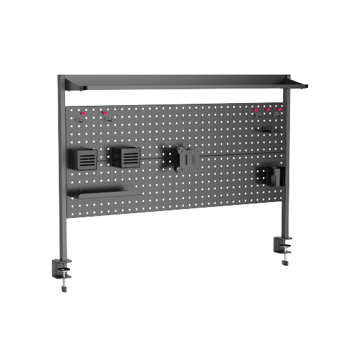 Clamp-On Multi-Purpose Pegboard Organizer Shelf (for 1200mm Desktops) STB31-06 with Monitor Mount & Pegboard Accessories from china(chinese)