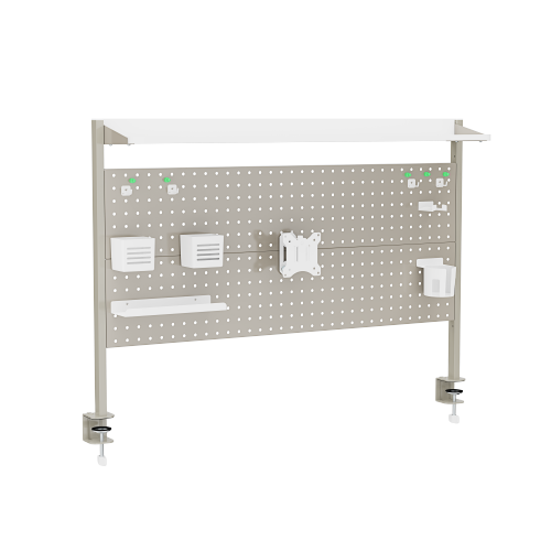 Clamp-On Multi-Purpose Pegboard Organizer Shelf (for 1200mm Desktops) STB31-06 with Monitor Mount & Pegboard Accessories from china(chinese)