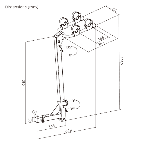 Cost-Effective Foldable 2-Bike Hitch Rack for Cars CBR15-21H Stable. Secure. Streamlined. from china(chinese)