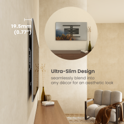 Ultra-Slim Full-Motion TV Wall Mount
