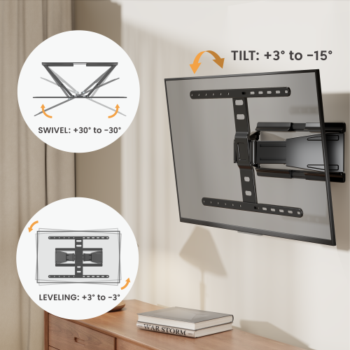 Ultra-Slim Full-Motion TV Wall Mount LPA79-464 For most 43"-90" TVs from china(chinese)