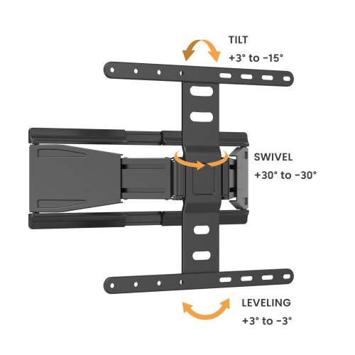 Ultra-Slim Full-Motion TV Wall Mount LPA79-444 For most 37"-75" TVs from china(chinese)