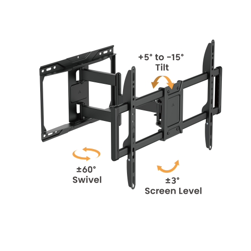 Cost-Effective Heavy-Duty Full-Motion TV Wall Mount LPA86-466 With enhanced robustness to hold TVs up to 75kg from china(chinese)