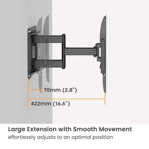 Cost-Effective Heavy-Duty Full-Motion TV Wall Mount LPA86-466 With enhanced robustness to hold TVs up to 75kg from china(chinese)