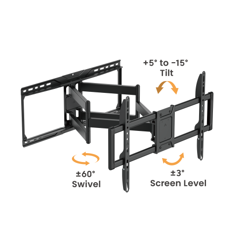Cost-Effective Heavy-Duty Full-Motion TV Wall Mount LPA86-466A With enhanced robustness to hold TVs up to 75kg & larger extension from china(chinese)