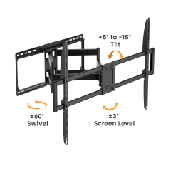 Cost-Effective Heavy-Duty Full-Motion TV Wall Mount